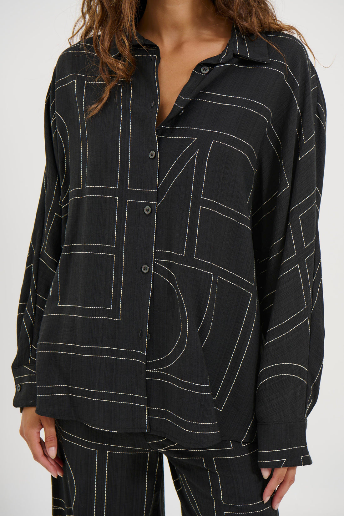 Tassie Long Sleeve Top Black