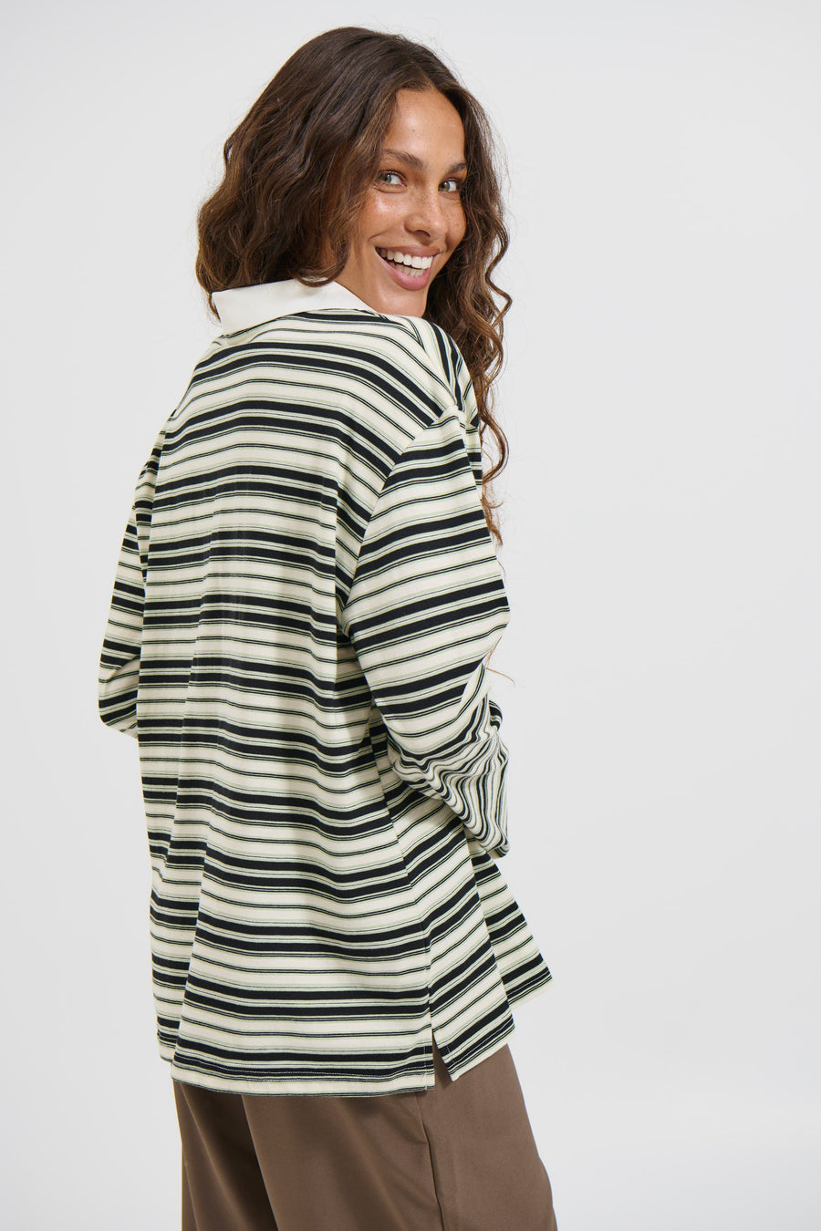 Arna Rugby Sweater Beige