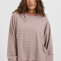 Bloom Long Sleeve Muted Pastels Stripe