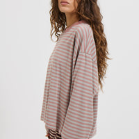 Bloom Long Sleeve Muted Pastels Stripe