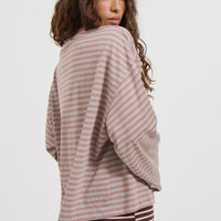 Bloom Long Sleeve Muted Pastels Stripe