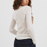 Miley Long Sleeve Top White