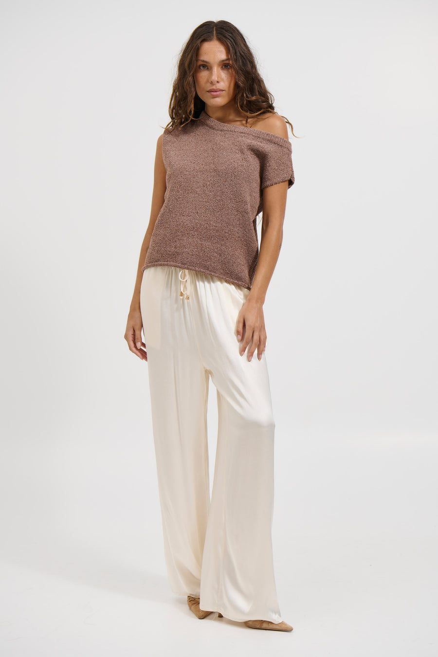 Kaisha Crop Knit Hazelnut