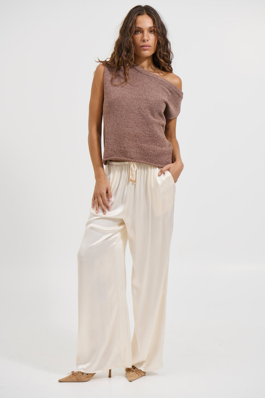 Kaisha Crop Knit Hazelnut