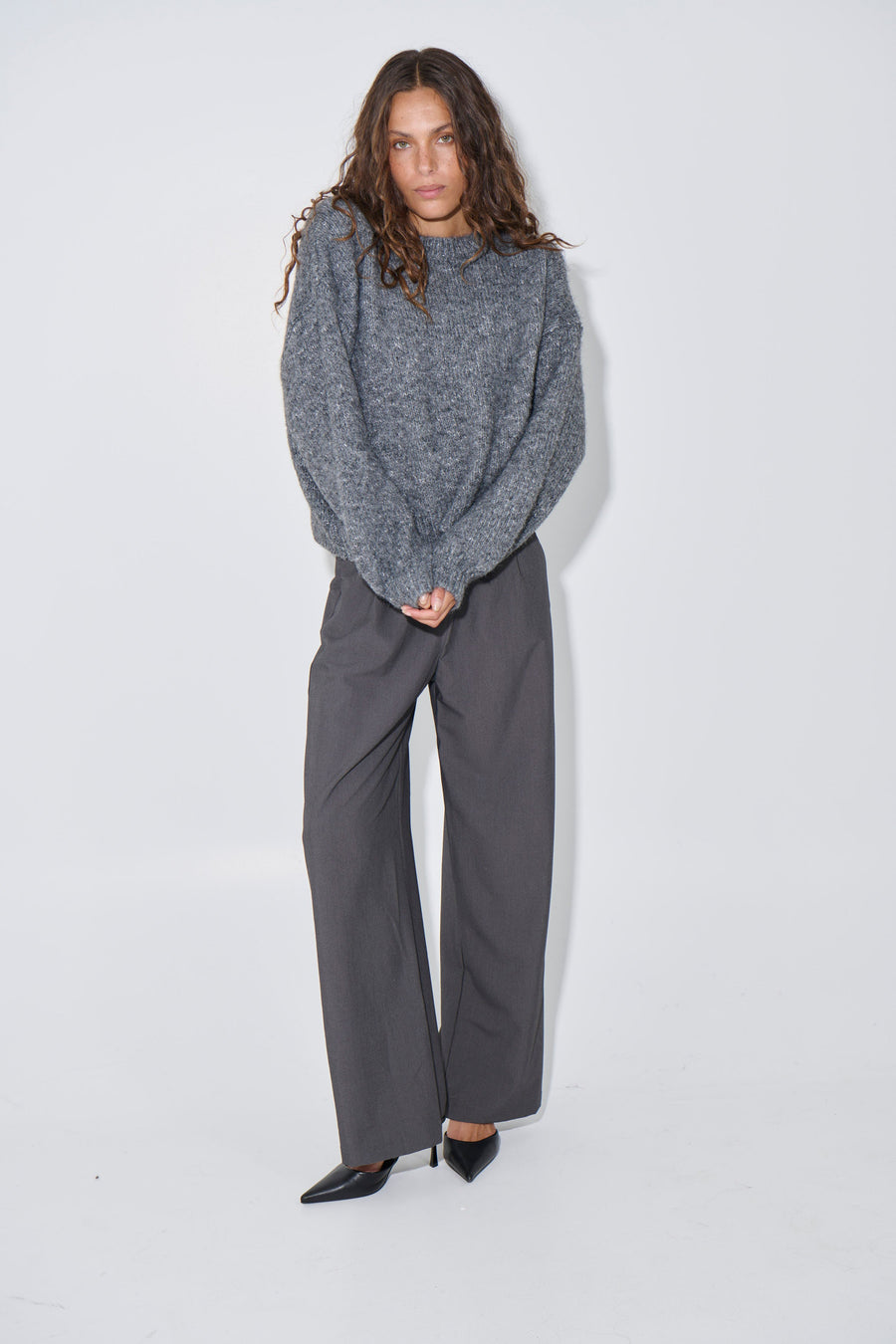 Amber Knit Charcoal
