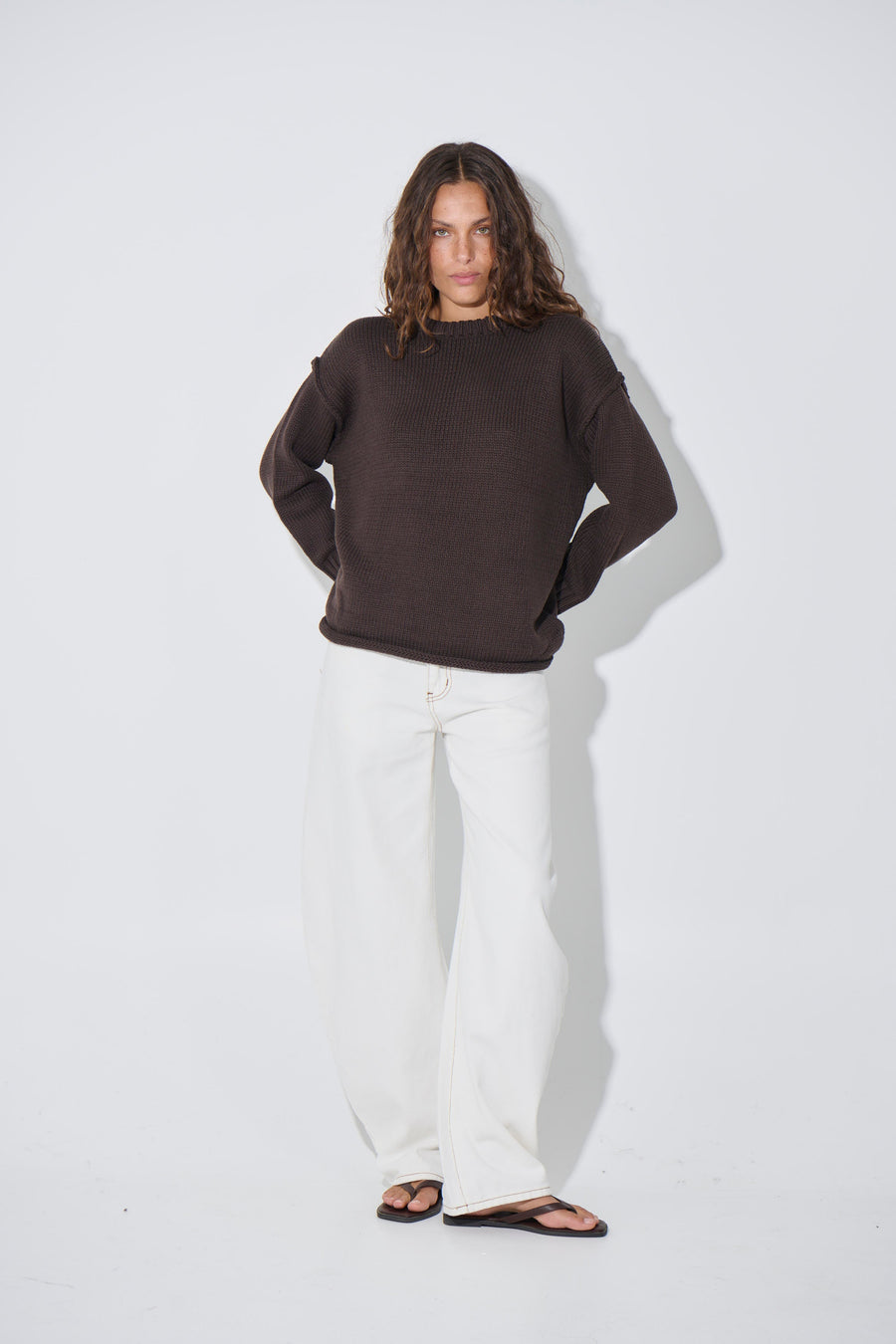 Toni Knit Jumper Chocolate