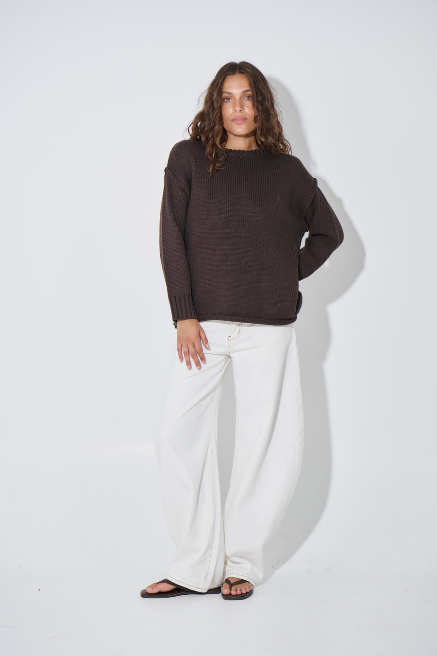 Toni Knit Jumper Chocolate
