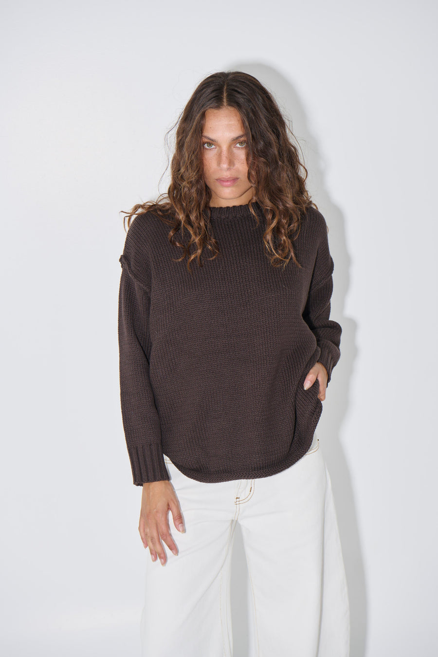 Toni Knit Jumper Chocolate