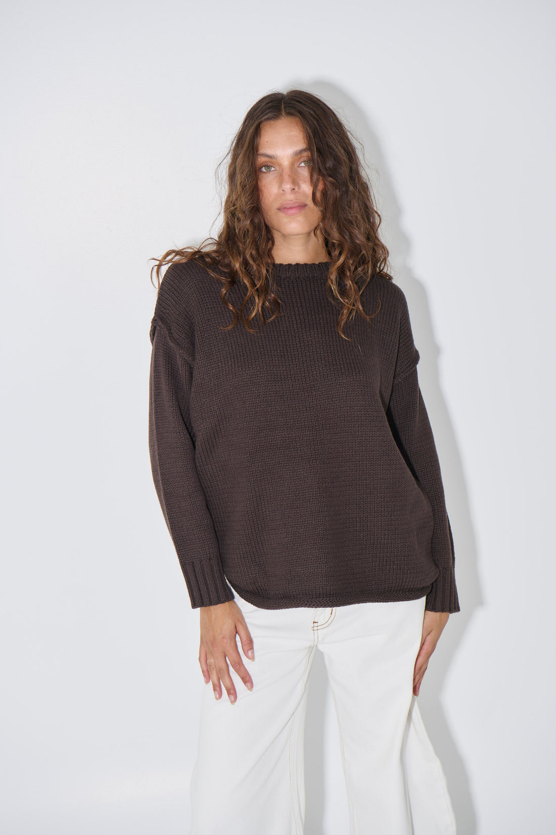 Toni Knit Jumper Chocolate