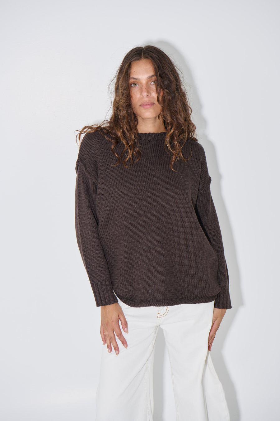Toni Knit Jumper Chocolate