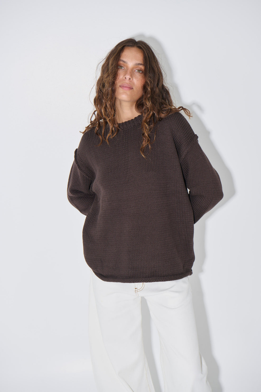 Toni Knit Jumper Chocolate