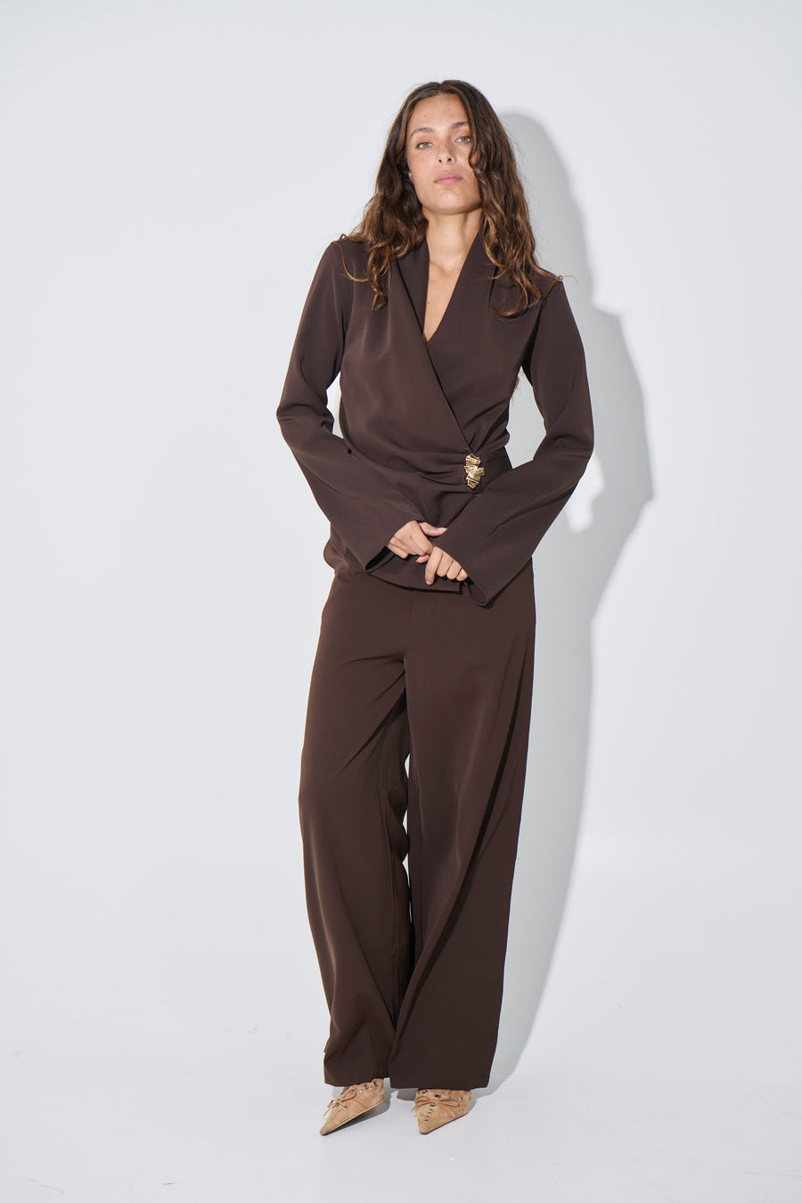 Sharna Pant Dark Brown