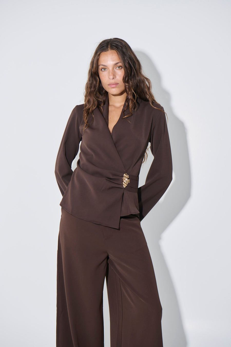 Sharna Top Dark Brown