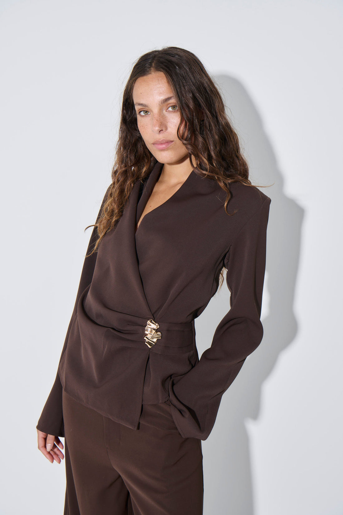 Sharna Top Dark Brown