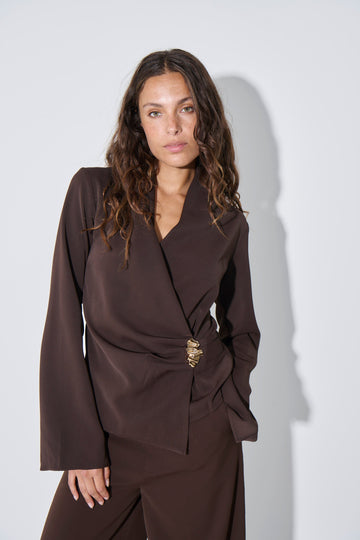 Sharna Top Dark Brown