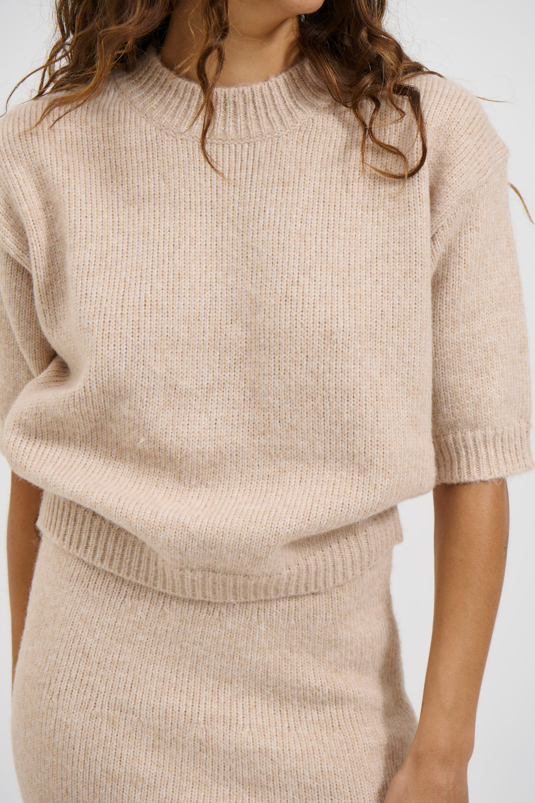 Haze Short Sleeve Jumper Oat