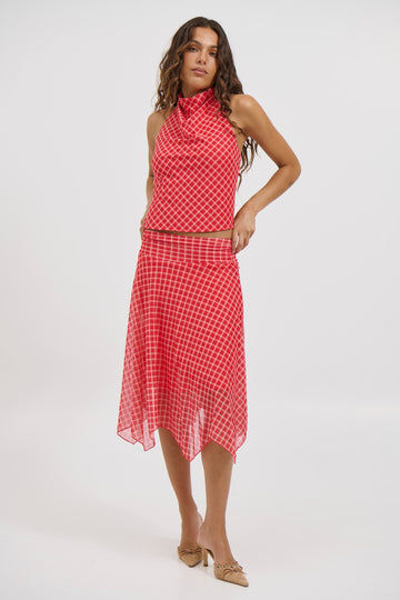 Adeline Top Red