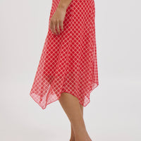 Adeline Midi Skirt Red