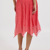 Adeline Midi Skirt Red