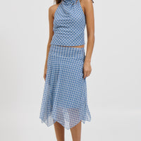 Adeline Midi Skirt Blue