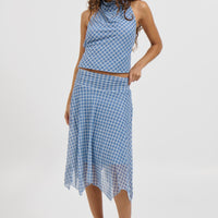 Adeline Midi Skirt Blue