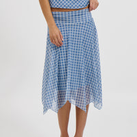 Adeline Midi Skirt Blue