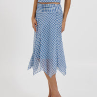 Adeline Midi Skirt Blue