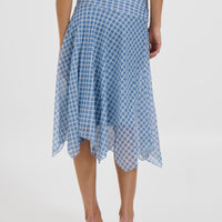 Adeline Midi Skirt Blue