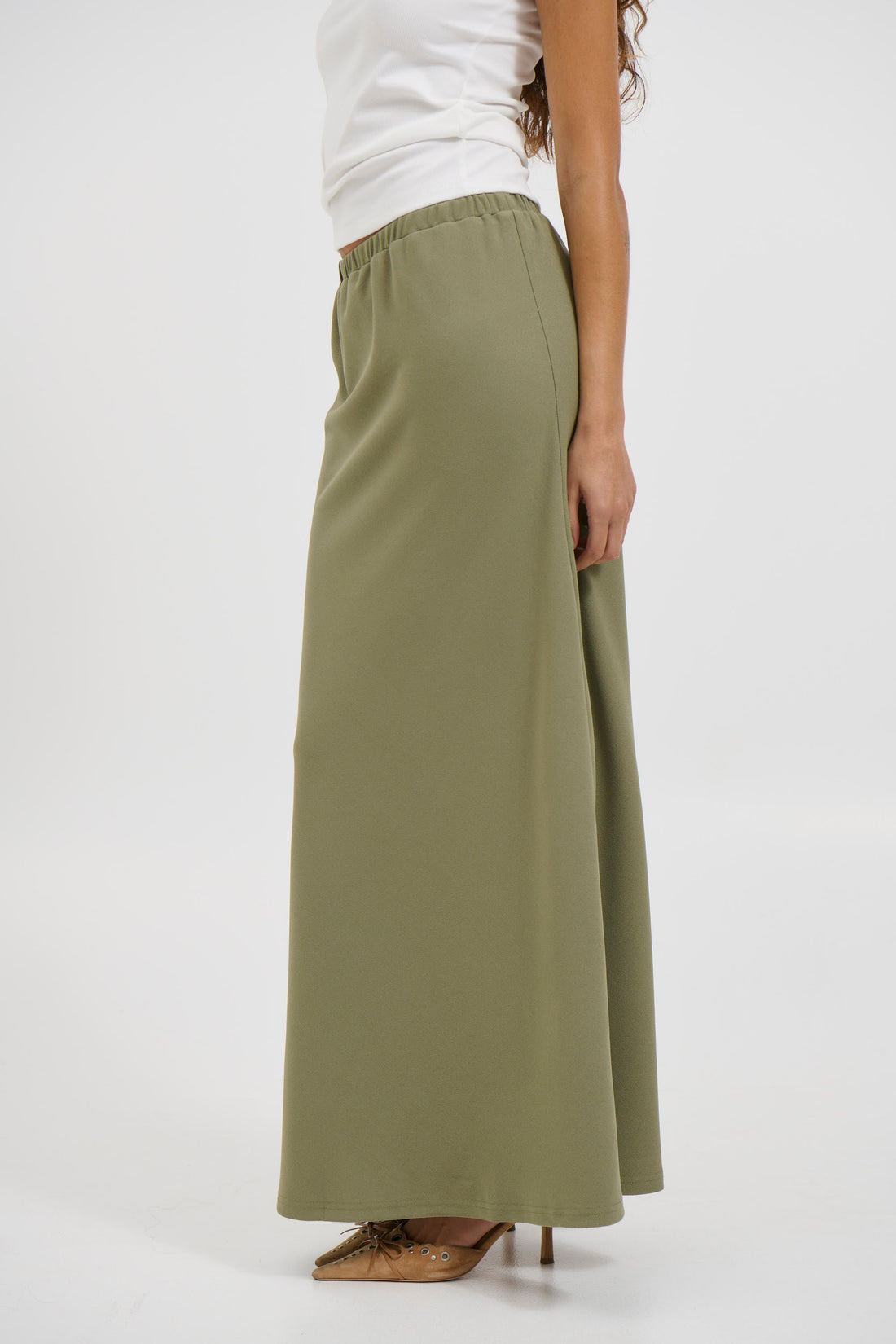 Bell Maxi Skirt Moss - FINAL SALE