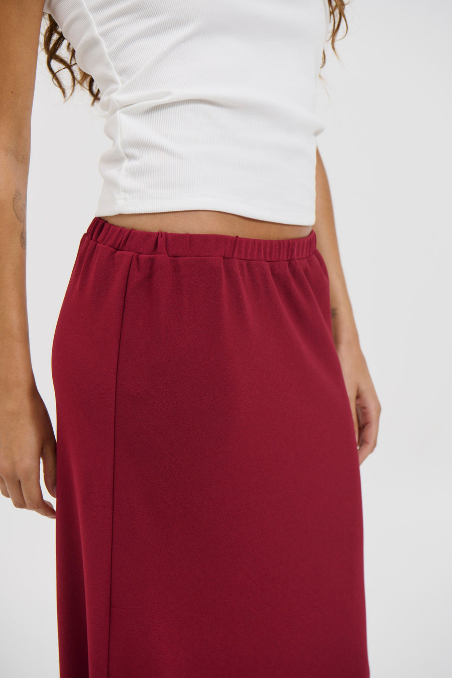 Bell Maxi Skirt Wine - FINAL SALE