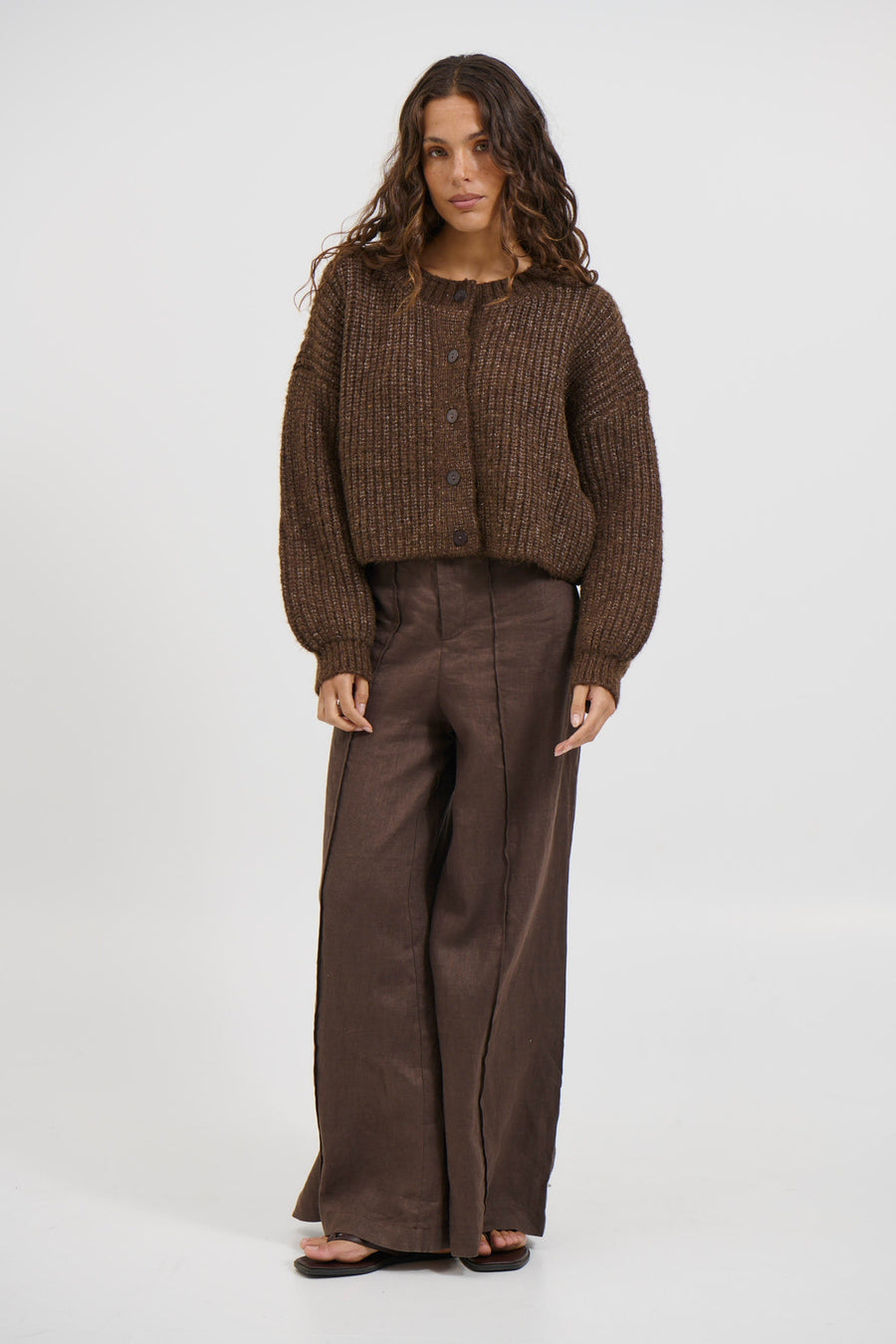 Valley Cardigan Chocolate