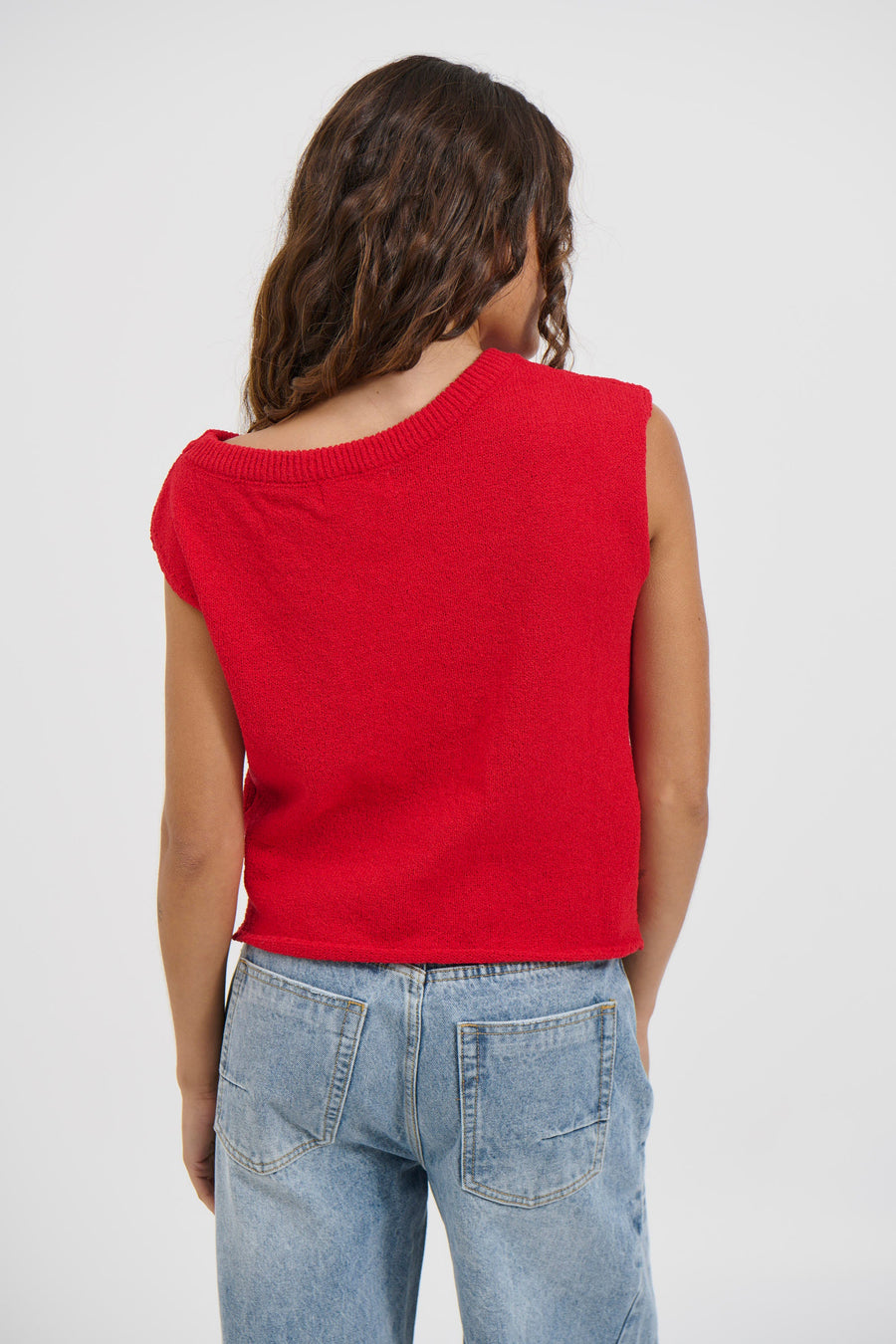 Kaisha Crop Knit Cherry