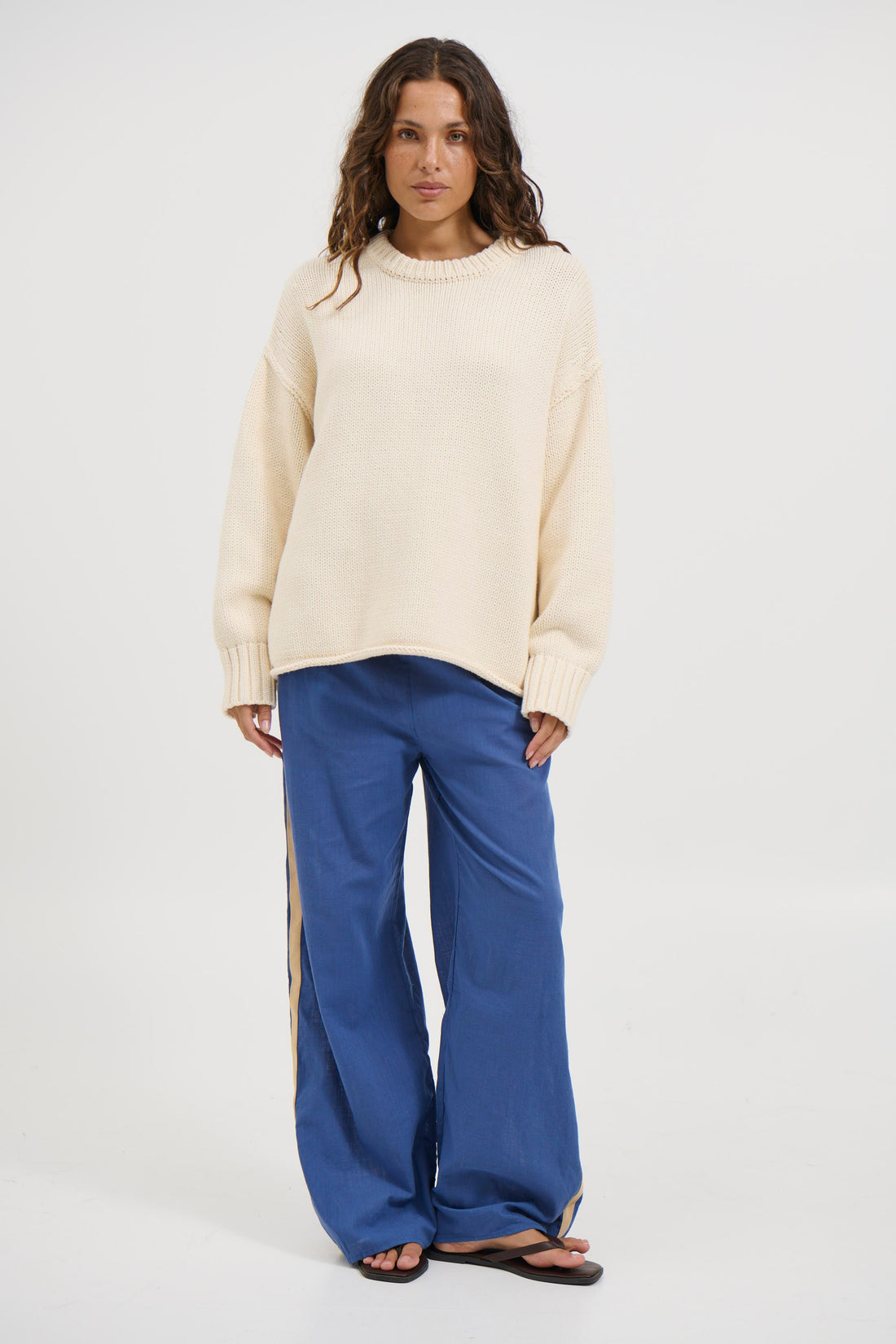 Nikova Knit Jumper Cream