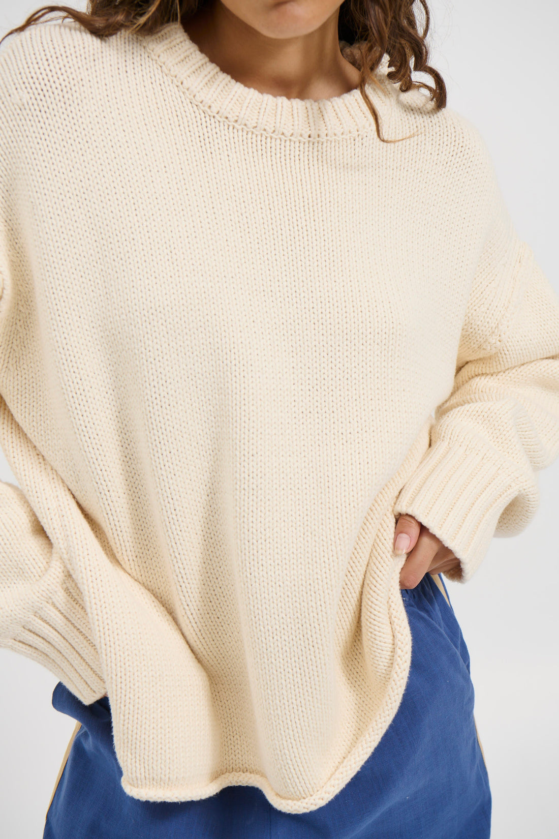 Nikova Knit Jumper Cream