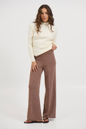 Jen Knit Pant Hazelnut