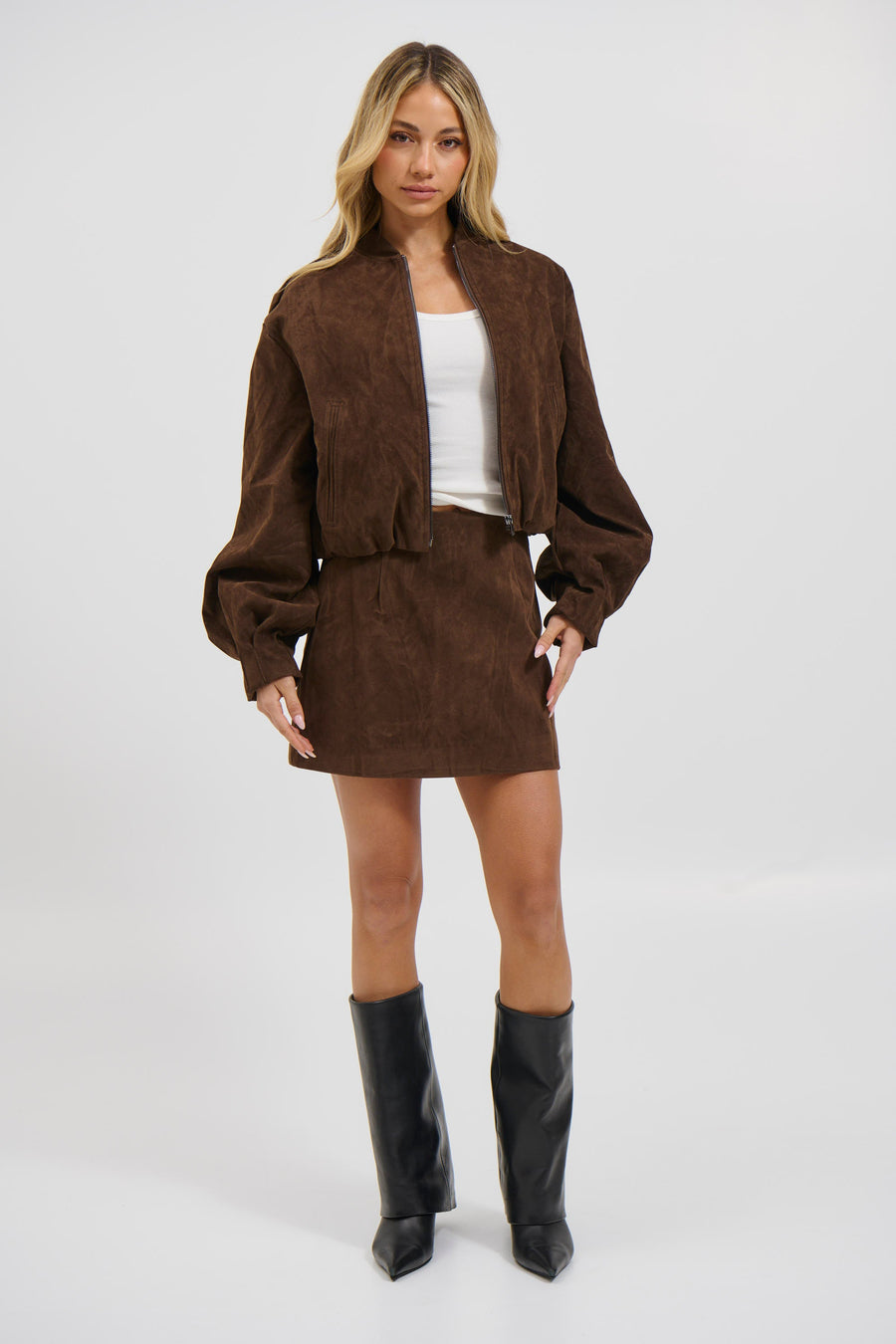 Clara Mini Skirt Chocolate