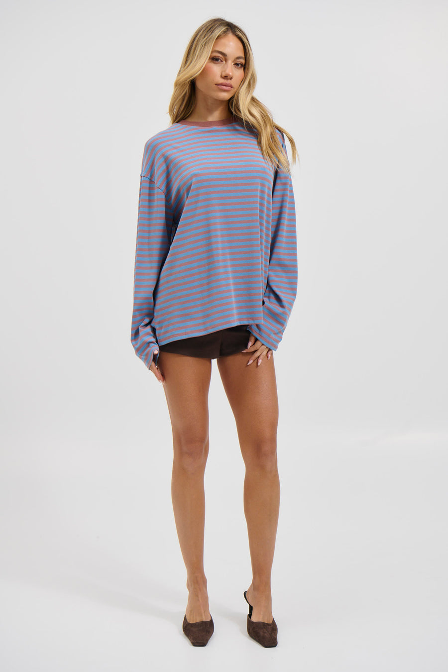 Asher Long Sleeve Chocolate