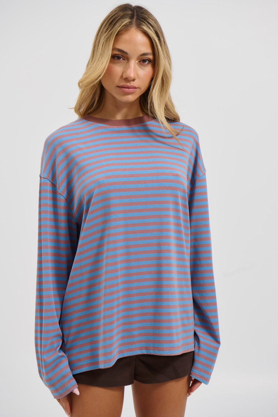 Asher Long Sleeve Chocolate