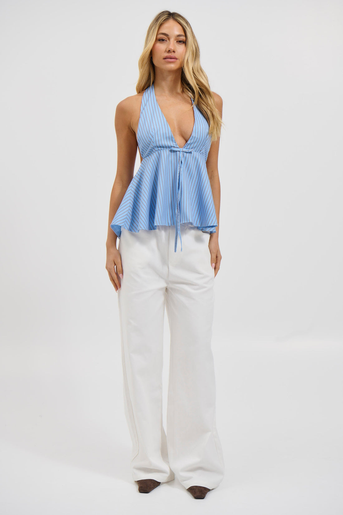 Sasha Halter Top Blue