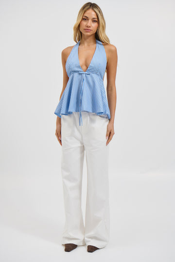 Sasha Halter Top Blue
