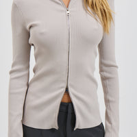 Tavia Long Sleeve Pebble