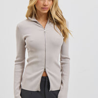 Tavia Long Sleeve Pebble