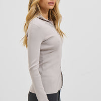 Tavia Long Sleeve Pebble
