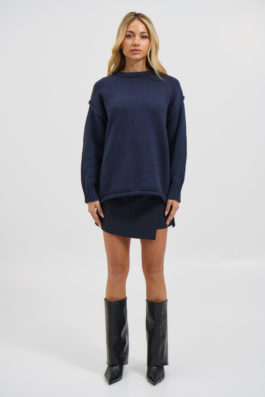 Toni Knit Jumper Navy