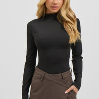 Kai Long Sleeve Bodysuit Black