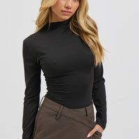 Kai Long Sleeve Bodysuit Black
