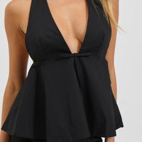 Sasha Halter Top Black