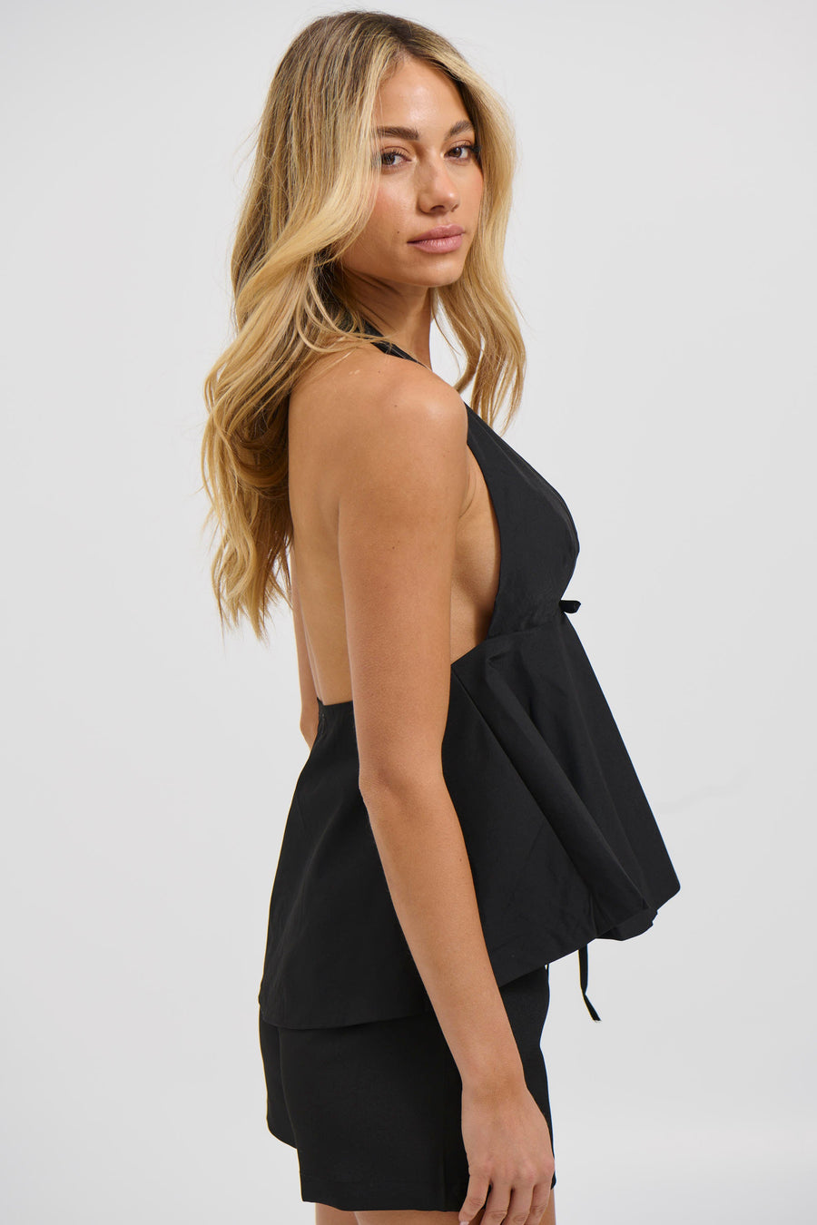 Sasha Halter Top Black