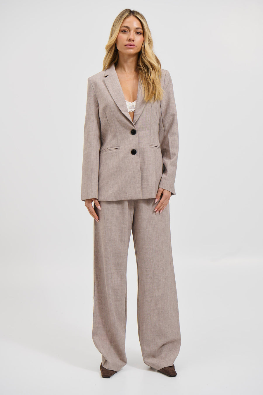 Simona Blazer Light Brown