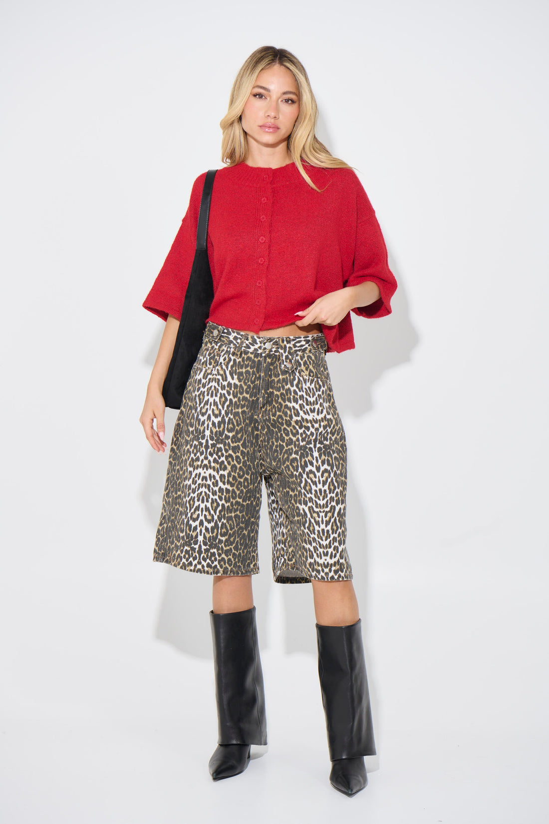 Posie Cardigan Cherry